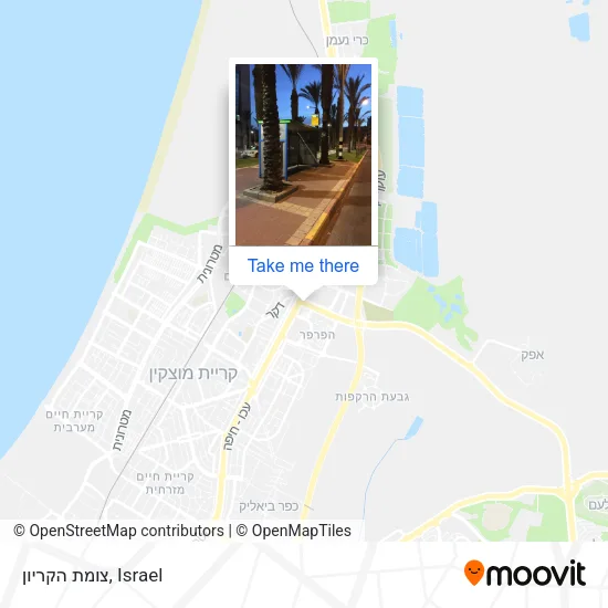 Карта צומת הקריון