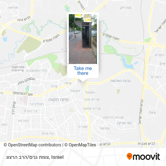Карта צומת גנים/הרב הרצוג
