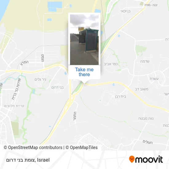 צומת בני דרום map