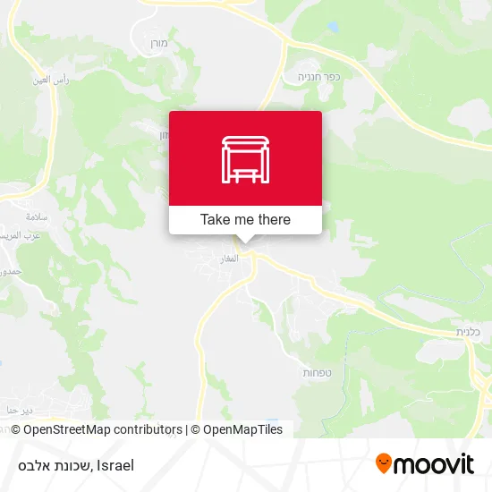 Карта שכונת אלבס