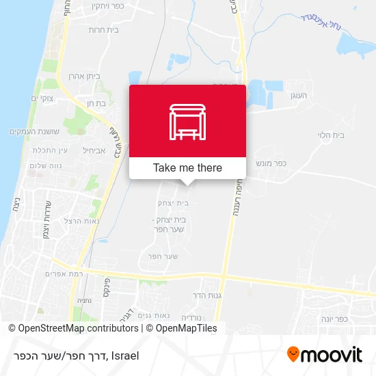 Карта דרך חפר/שער הכפר