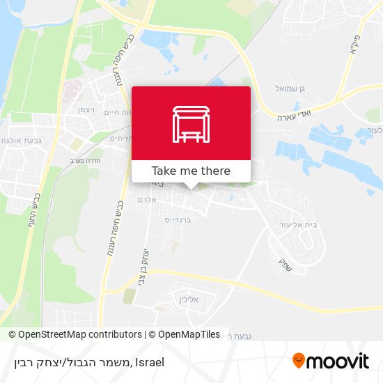 Карта משמר הגבול/יצחק רבין