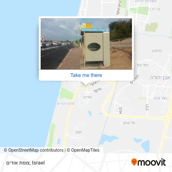 Карта צומת אודים