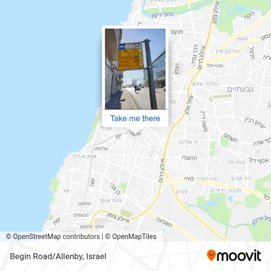 Begin Road/Allenby map