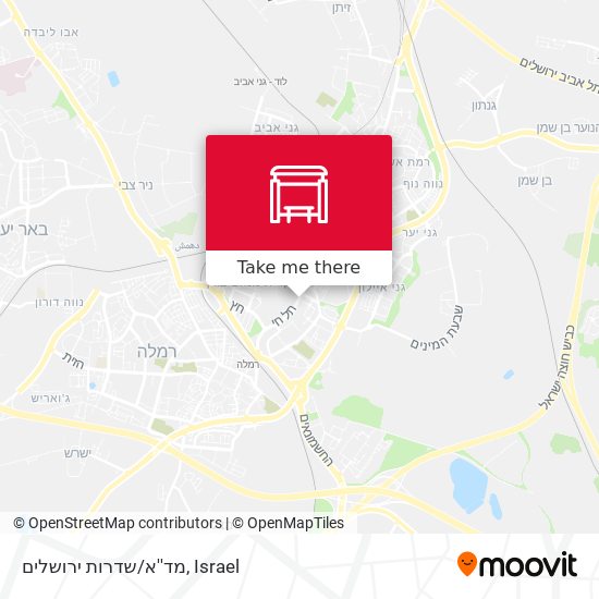 מד''א/שדרות ירושלים map