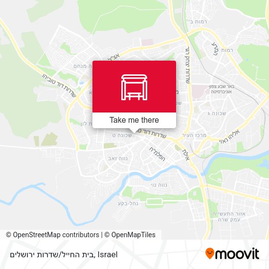 בית החייל/שדרות ירושלים map