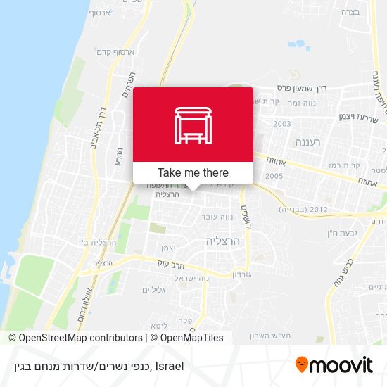 כנפי נשרים/שדרות מנחם בגין map