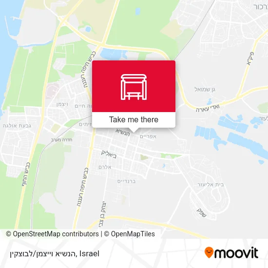 Карта הנשיא וייצמן/לבוצקין