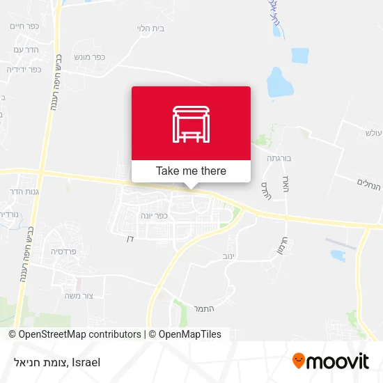 Карта צומת חניאל