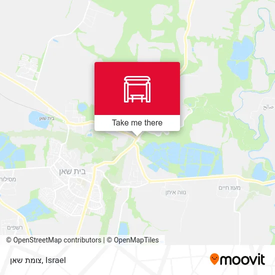 Карта צומת שאן