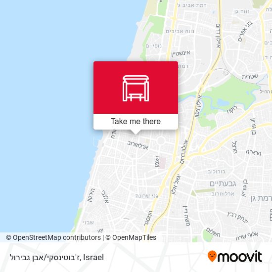 ז'בוטינסקי/אבן גבירול map