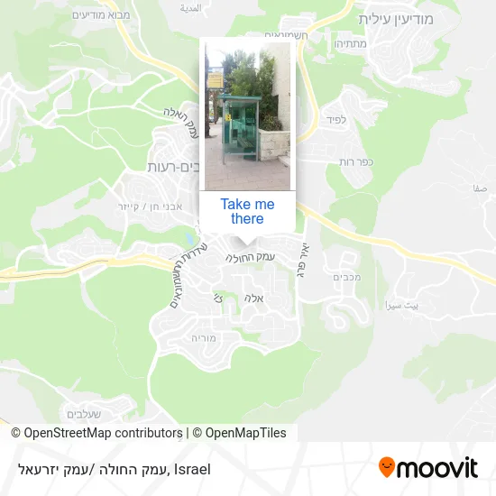 Карта עמק החולה /עמק יזרעאל