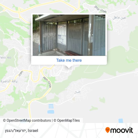 יזרעאל/הגפן map