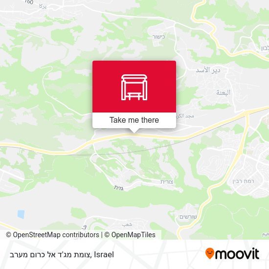 צומת מג'ד אל כרום מערב map