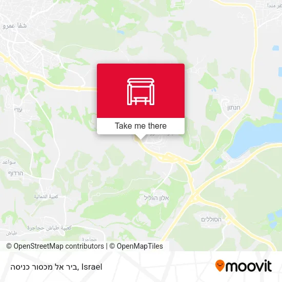 Карта ביר אל מכסור כניסה