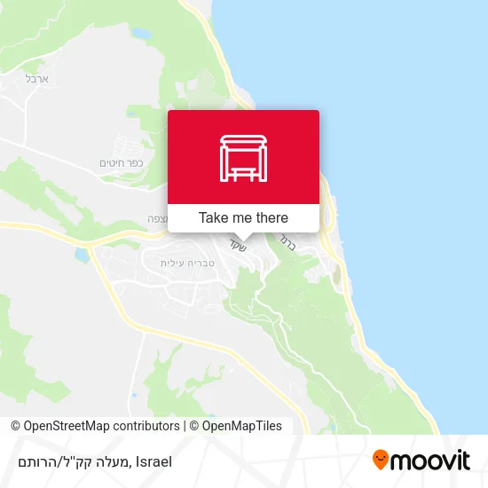 Карта מעלה קק''ל/הרותם