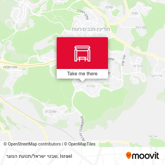 Карта שבטי ישראל/תנועת הנוער