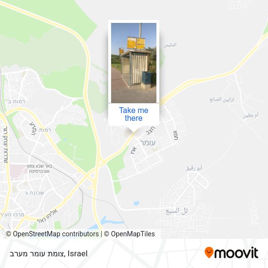 צומת עומר מערב map