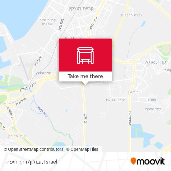 Карта זבולון/דרך חיפה