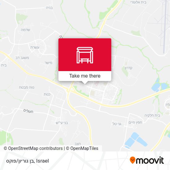 בן גוריון/פוקס map