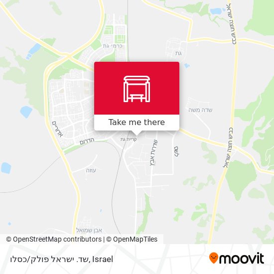 שד. ישראל פולק/כסלו map