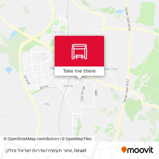 אזור תעשיה/שדרות ישראל פולק map