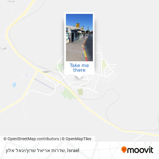 Карта שדרות אריאל שרון/יגאל אלון