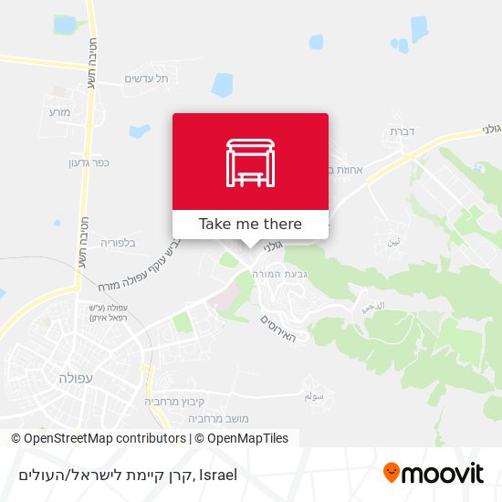 קרן קיימת לישראל/העולים map