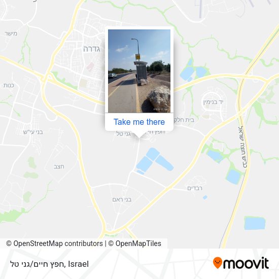 חפץ חיים/גני טל map