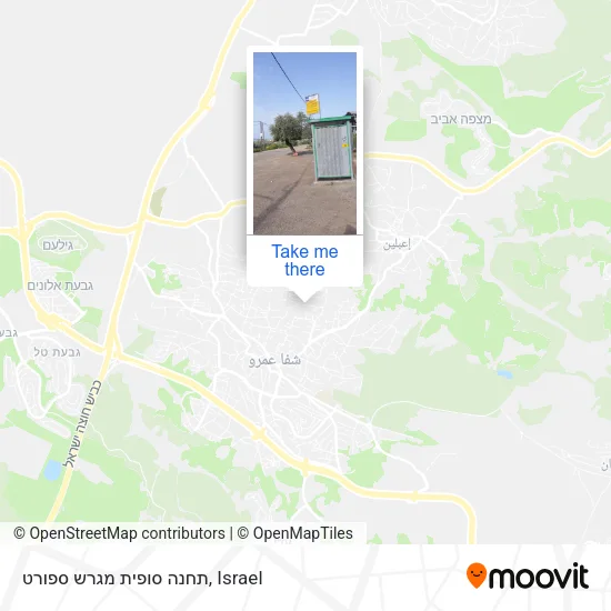 Карта תחנה סופית מגרש ספורט