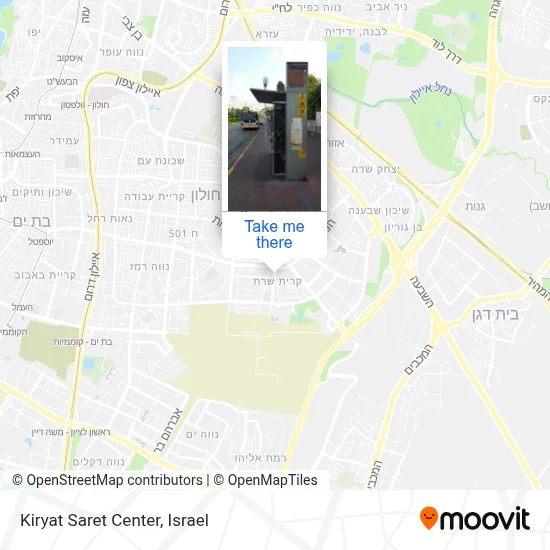 Kiryat Saret Center map