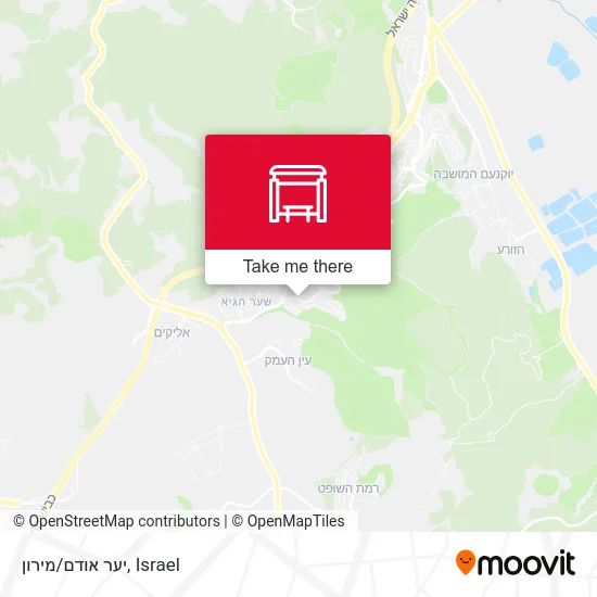 Карта יער אודם/מירון