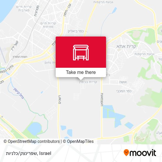 שפרינצק/כלניות map