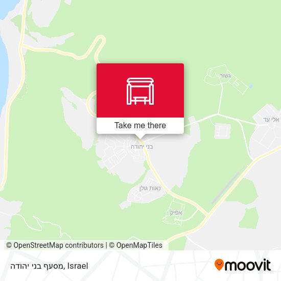 מסעף בני יהודה map
