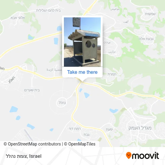 Карта צומת נהלל