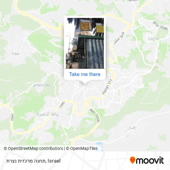 Карта תחנה מרכזית נצרת