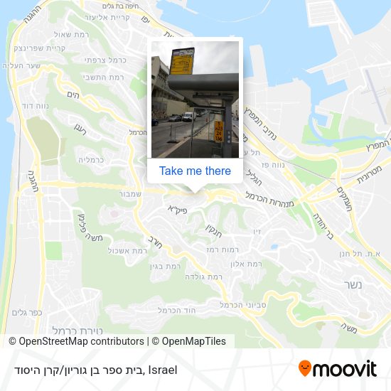 בית ספר בן גוריון/קרן היסוד map
