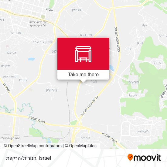 הנורית/הרקפת map