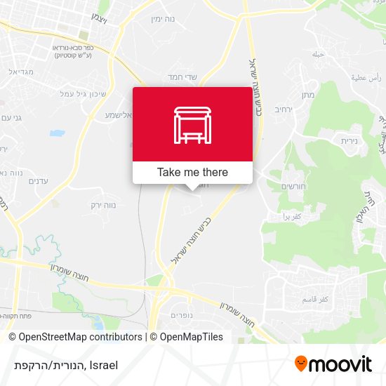 הנורית/הרקפת map