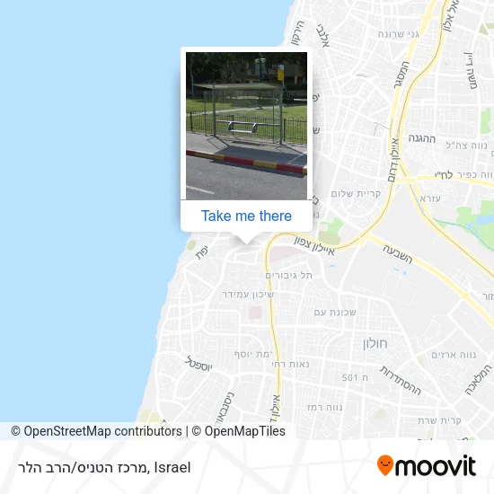Карта מרכז הטניס/הרב הלר