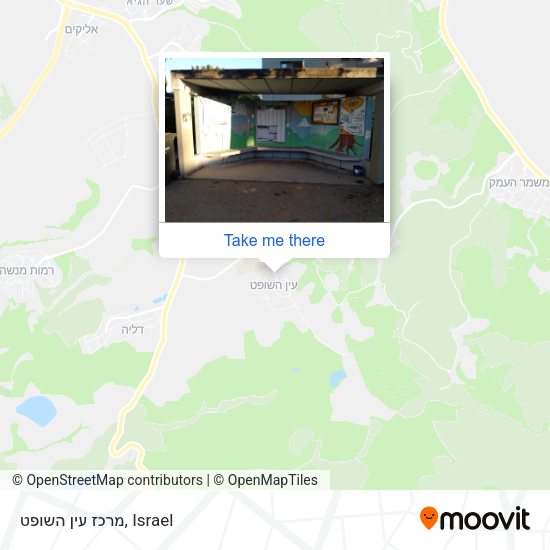 מרכז עין השופט map