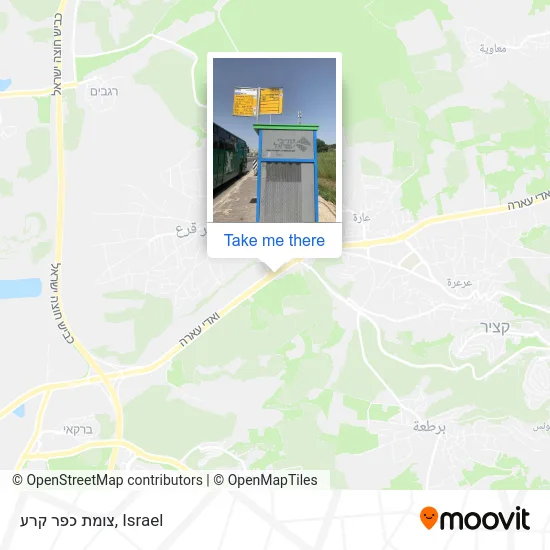 Карта צומת כפר קרע