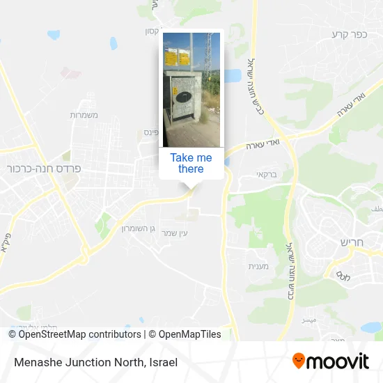 Menashe Junction North map