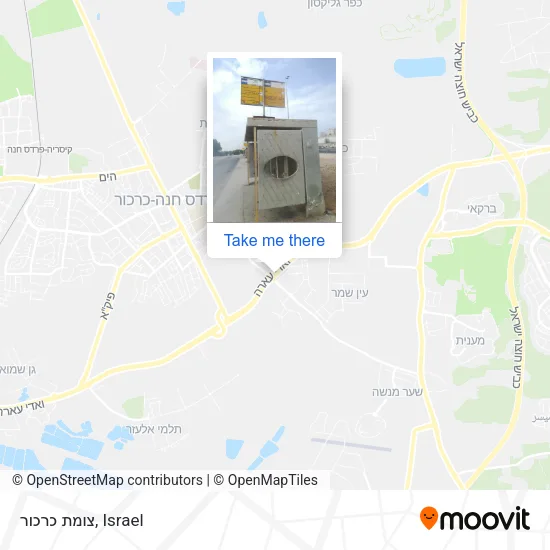 Карта צומת כרכור