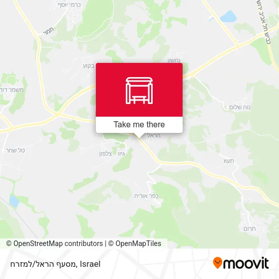 Карта מסעף הראל/למזרח