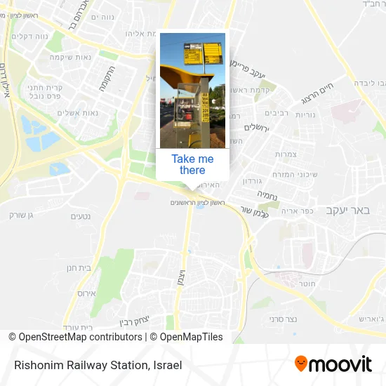 Rishonim Railway Station map