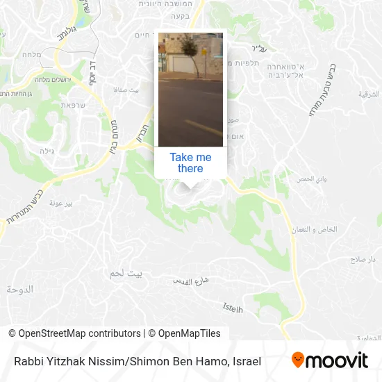 Rabbi Yitzhak Nissim / Shimon Ben Hamo map