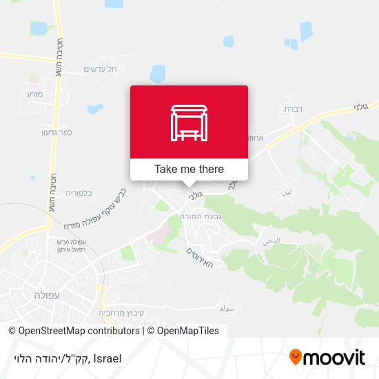 קק''ל/יהודה הלוי map
