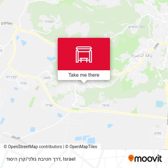 דרך חטיבת גולני/קרן היסוד map