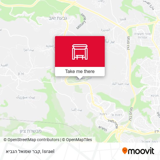 קבר שמואל הנביא map